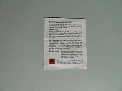 Nr. 21335 Kaliumdisulfit/Kaliumpyrosulfit, ca. 10 g
